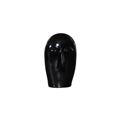 Emerging Face Sculpture, Gel Coat Black, Small