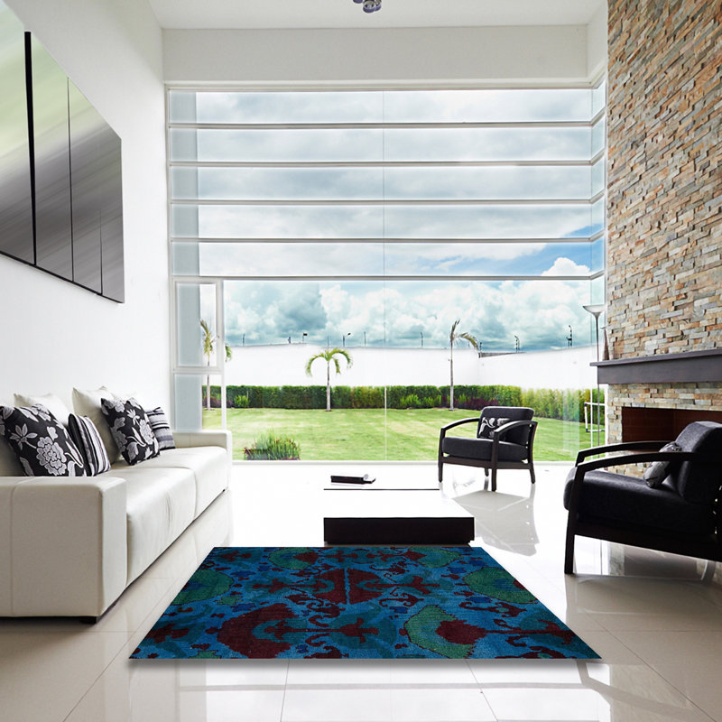 Tapis abstrait moderne 5413, Carré 8 pi