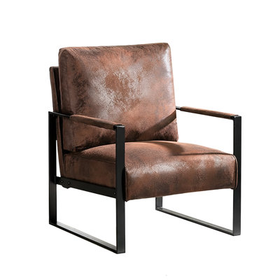 Ramaz Faux Leather Armchair