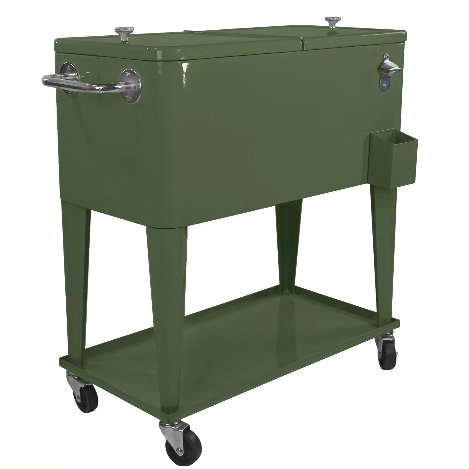 Green store ice chest