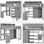 Lit mezzanine simple Jaleesia, pour enfants-1862916430