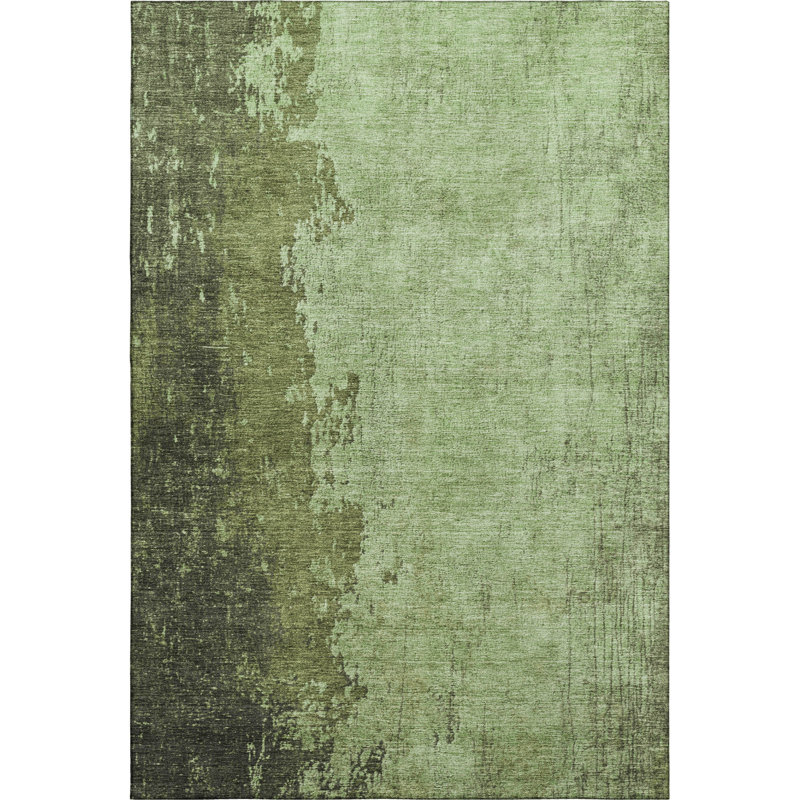Premium Machine Washable Woodall AMF1912 Abstract Rug, Rectangle 5' x 7'6"