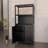 Black Bamboo Storage Cabinet