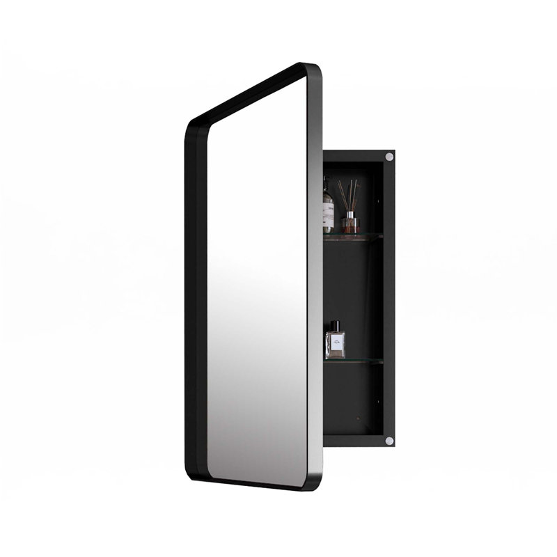 20X30 Inch Recessed  Metal Framed Medicine Cabinet With Mirror And Adjustable Shelves
