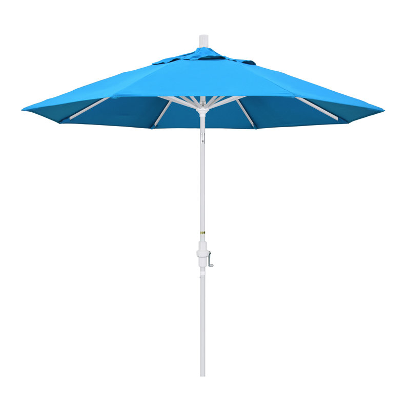 Parasol 9 'Market Sunbrella, Toile toile Sunbrella® cyan