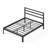 14 Inch California King Bed Frame With Storage, Mattress Foundation, Heavy Duty Sturdy Steel With No Box Spring Needed, Black