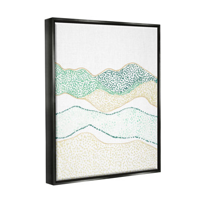 «Abstract Green Mountains Landscape» par Vanna Lam, impression