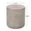Table d'appoint d'extérieur en béton léger, table de bout MGO, gris clair