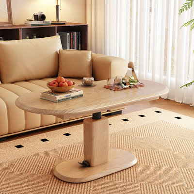 Table basse réglable en bois massif