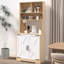 Armoire de garde-manger avec 2 portes et 3 tablettes - installation de cuisine moderne, amplement d'espace de rangement pour la salle à manger, exigences requises