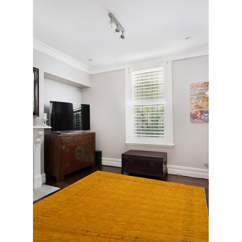 Kashkuli Gabbeh Gold Rug 8'4" x 9'7"