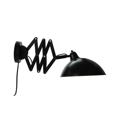 Steel Plug-in Armed Sconce