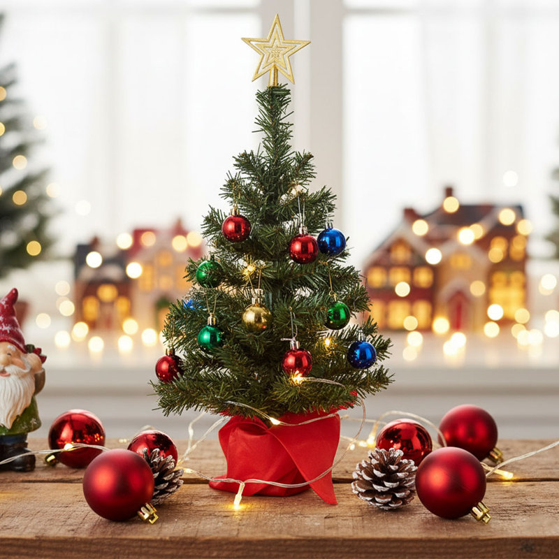 2.1' H Artificial Pine Christmas Tree