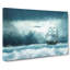 Ship Sailing Over A Stormy Sea In Abstract - Wrapped Canvas Painting-55339062