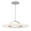 Plafonnier semi-encastré à cercle 20 po 1 lumières simple Zamir-88575541