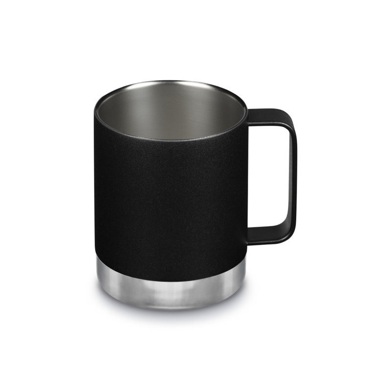 Klean Kanteen 12 fl. oz. Vacuum Insulated Stainless Steel Travel Mug with, Matte Black
