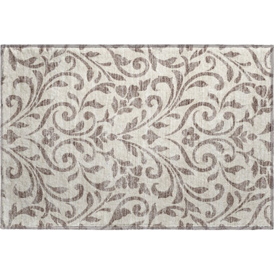 Premium Machine Washable Prisco Taupe Rug