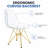 Northfleet Acrylic Dining Chair – Modern Eiffel Base Ghost Chair Accent Seating in Single, Set of 2, or Set of 4 – Gold or Chrome Legs for Banquet, Wedding, Office & Living Room Use-1860914923-1860914933-1819211776