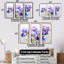 Mauve, iris, minimalisme, beauté, ensemble d'art mural iris-107743896-107743894
