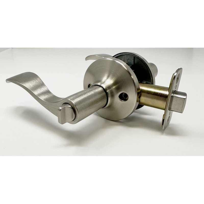 New Haven Privacy Right Hand Door Lever, Satin Nickel
