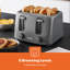 Geepas 4 Slice Toaster | 6 Browning Levels with Cancel Function | For Thin Small Bread Slice | 2 Independent Controls 2 Removable Crumb Trays Cool Touch High Lift | 1400W-86794886