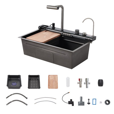 Metro Lane 75 mm W Single Bowl Undermount Kitchen Sink
