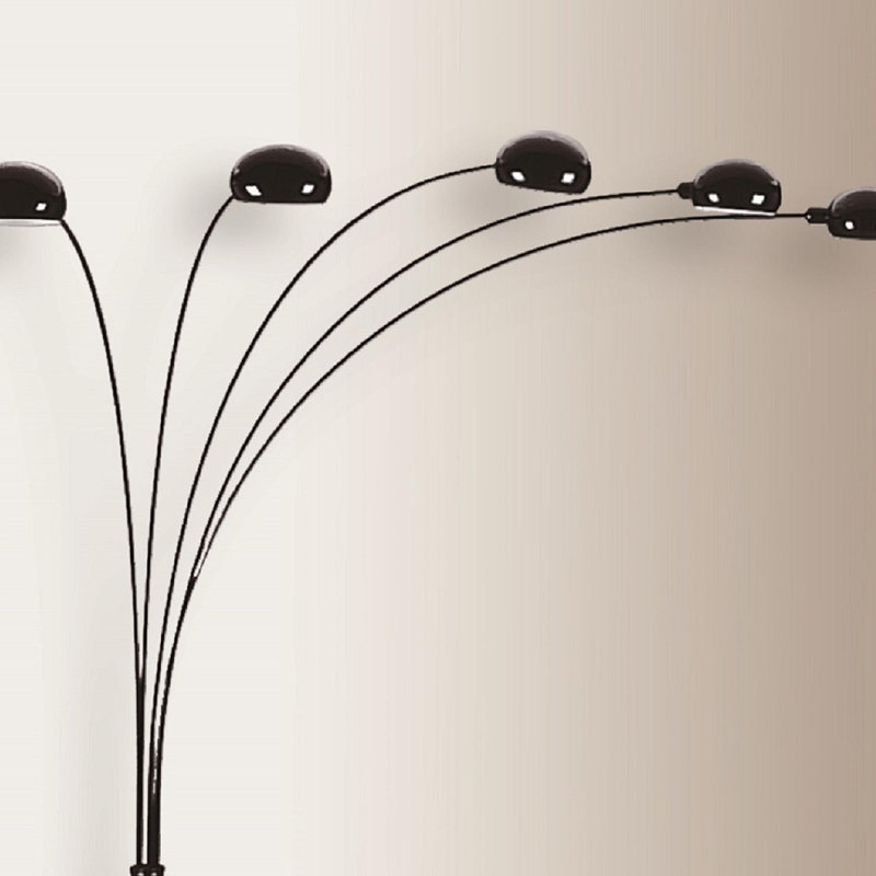 Lampe de plancher de style moderne avec abat-jour paon classique 1 pièce 82 po