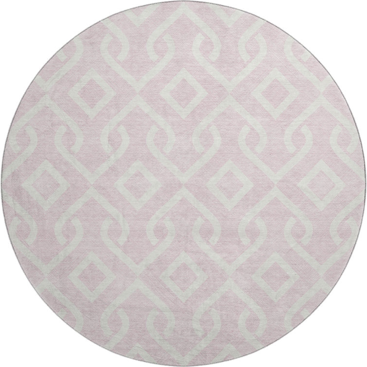 Premium Machine Washable Cerrito Pink Rug