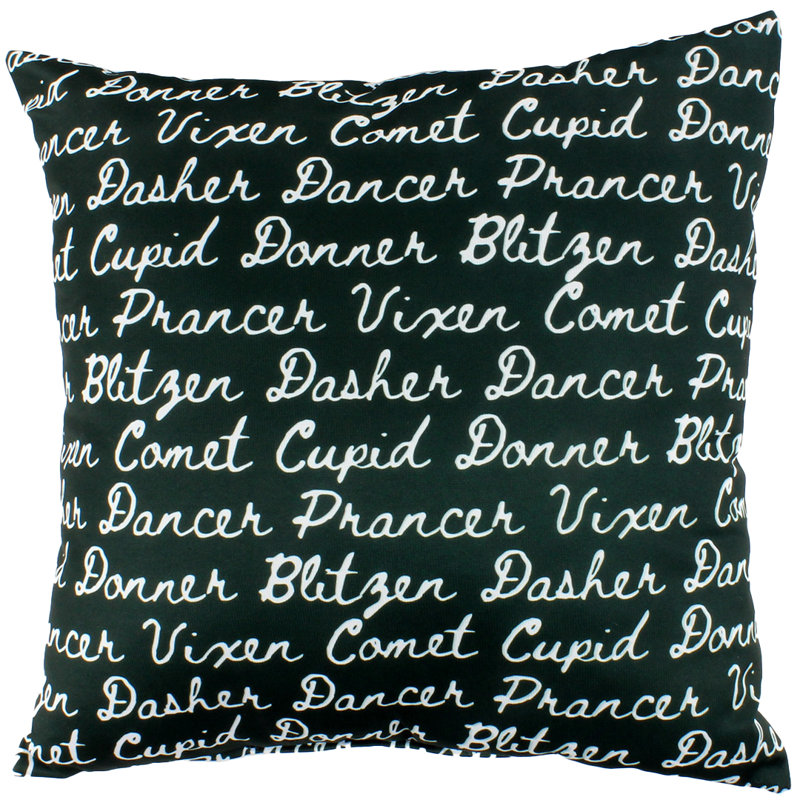 Reversible Throw Pillow, Green