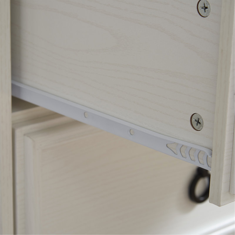Commode 6 tiroirs Farmhouse, Brun / blanc