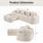Chenille L-shaped compressed sofa-1779607015