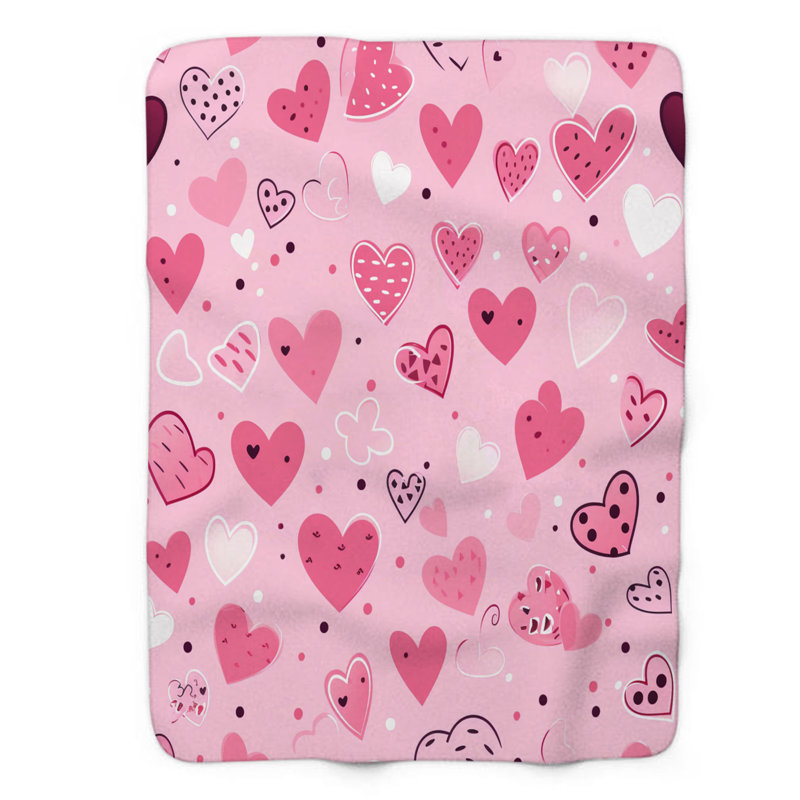 Couverture rose de qualité supérieure 1 pièce, L 60 po x L 80 po