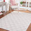 Tapis ivoire / rouge en laine tissé à la main Sharene-1580340750