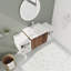 Meuble-lavabo mural simple 48 po avec plateau en résine-1855121182