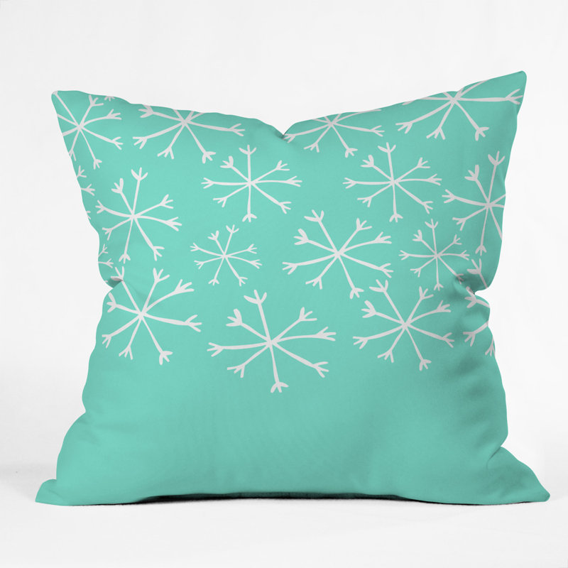 Allyson Johnson Snowing Indoor/Outdoor Throw Pillow, 16" x 16"