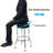 Emmanuel Upholstered Counter Stool with Steel Frame