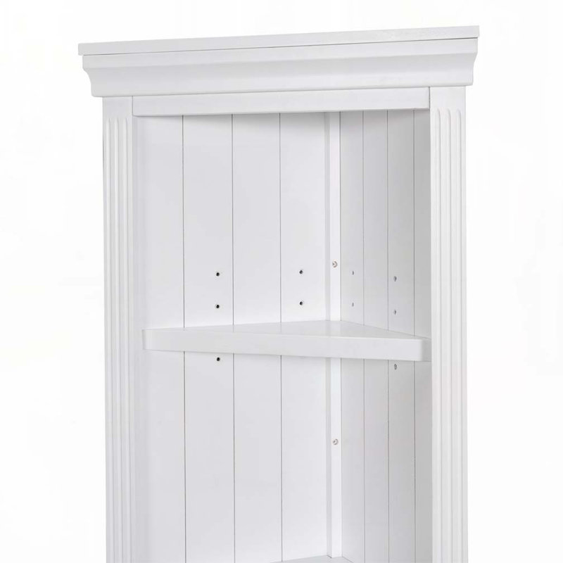 5 Tier Corner Bookcase, Storage Standing Shelf Unit, (5 Shelves) 83.4"H x 20.98"W x 13.77"D