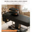 Table de massage électrique pour la grossesse et la maternité, lit de soin du visage multifonction avec éclairage d'ambiance, lit de thérapie spa avec appui-tête et accoudoirs, noir-1296490637