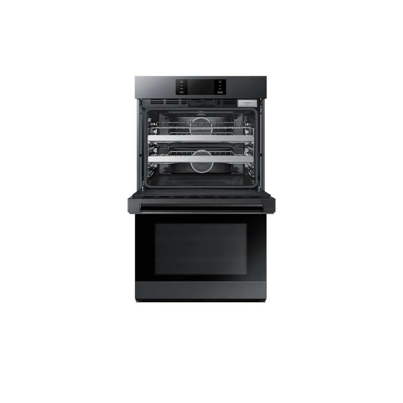 30" Double Wall Oven Steam, Contemporary, Graphite Stainless