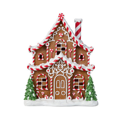 Décoration de Noël village en résine 11,75 "H