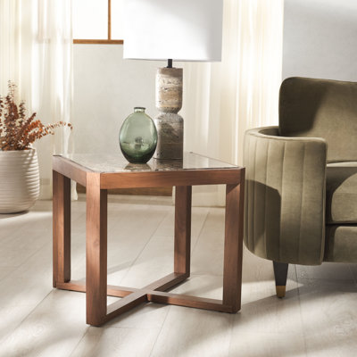 Kinnedy Marble Top Accent Table