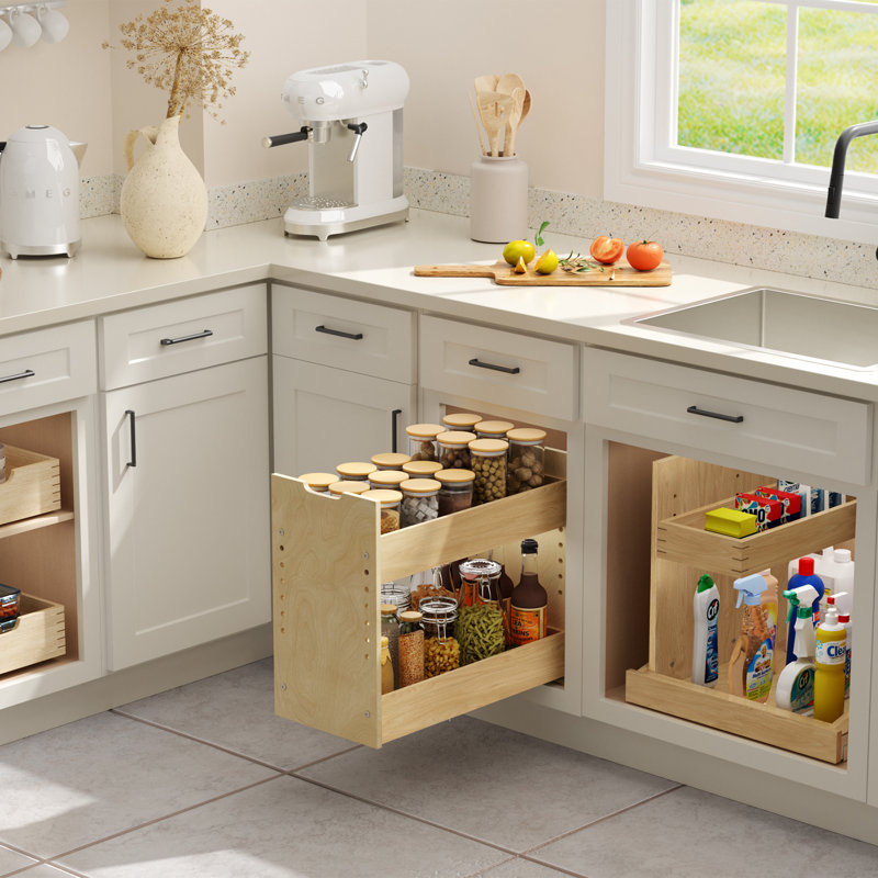 Hasancan Pull Out Pantry, 18.5" H x 7.5" W x 21.42" D