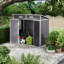 Arvyda 6ft W x 4ft D Plastic Pent Garden Shed