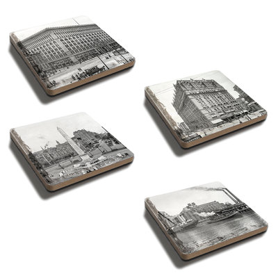 Sous-verre historique en pierre de Buffalo