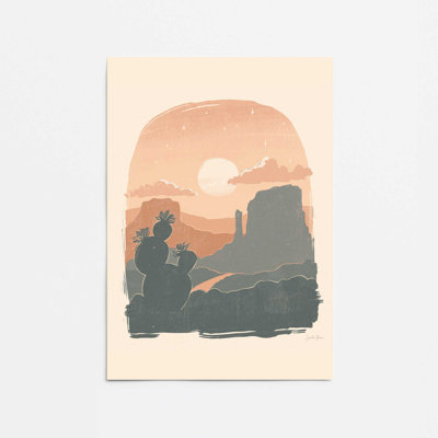 Cactus Silhouettes I Print in a  Frame