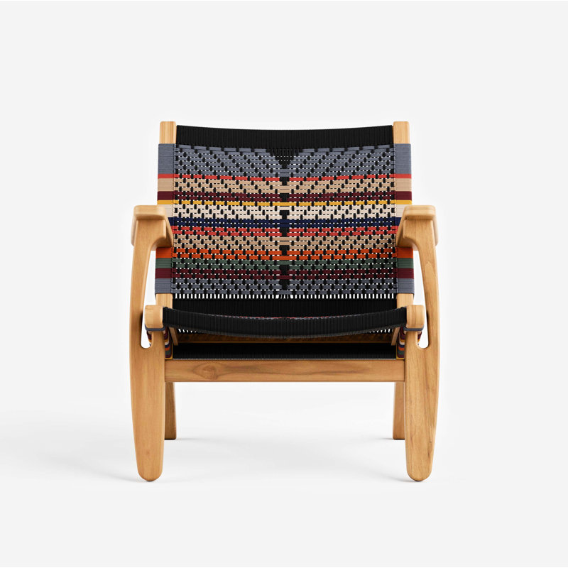 Masaya Armchair, Teak San Geronimo Pattern, Natural