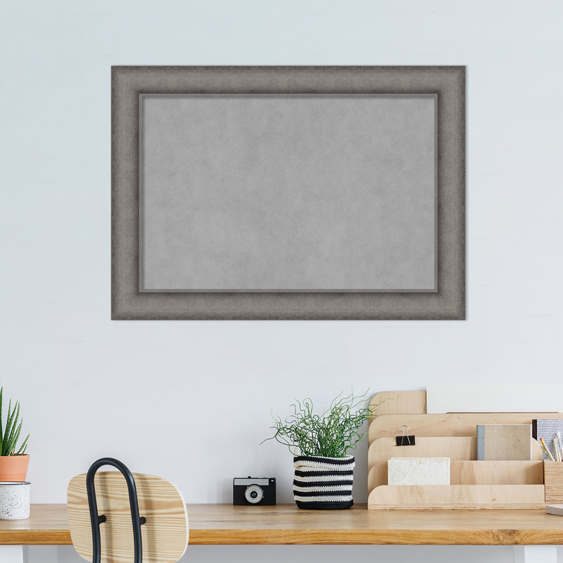 Tableau magnétique encadré en béton bruni Keeton, H 20 po x l 28 po