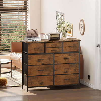 101 cm W Chest of 10 Drawers