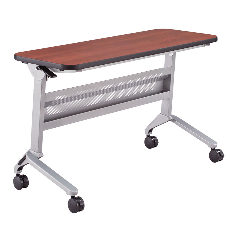 Table de formation Flip-N-Go rectangulaire, LPL, Noir, noir, noir, noir, Cerise Biltmore, H 29 po x L 60 po x l 18 po