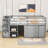 Jametrius 3 Drawer Loft Bed with Built-in-Desk by Harriet Bee-688483819-688414895